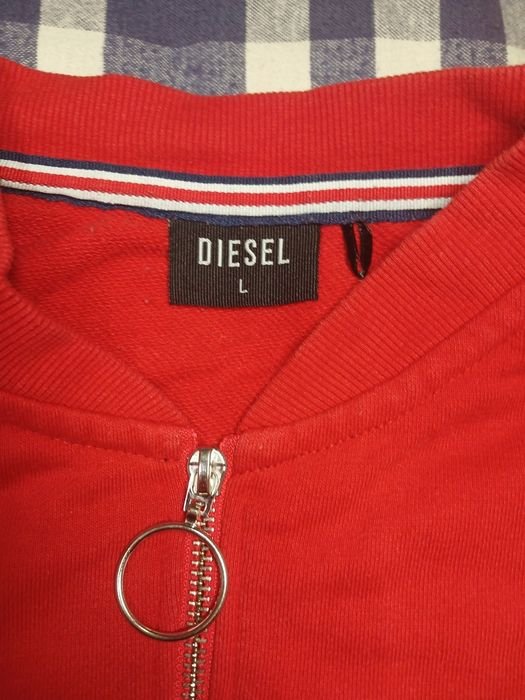 Мужской Diesel Свитшот с высоким воротом Красный