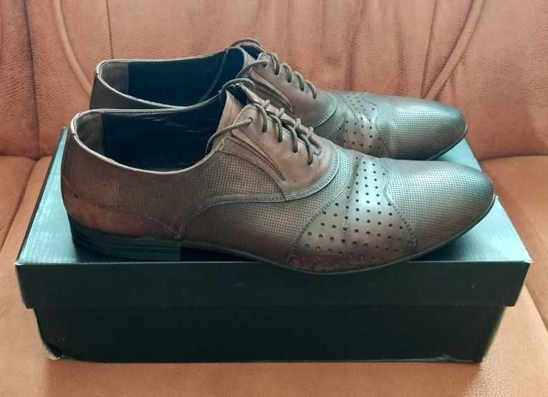 Uomo ETOR Tacchi Marrone Pelle 41