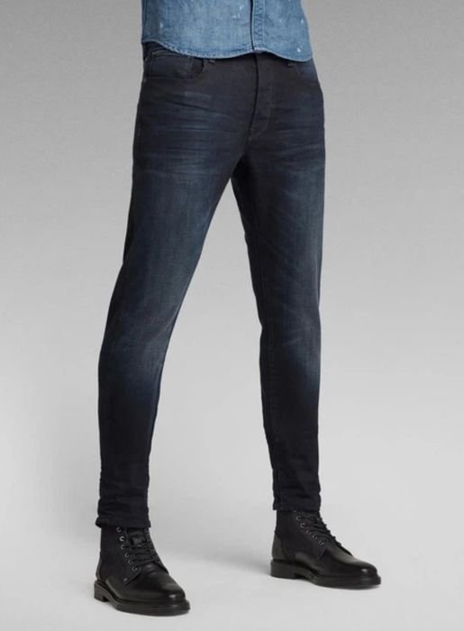 Uomo G-star Raw Jeans Blu Navy Denim 30/32