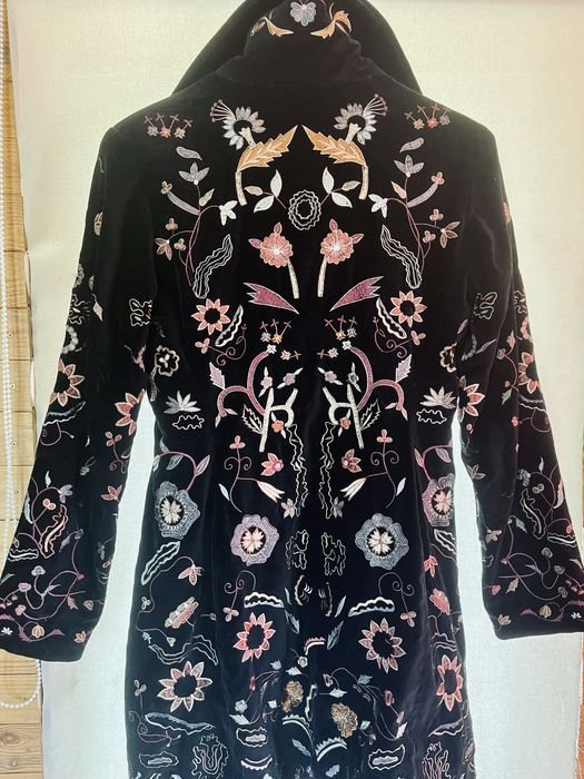 Женский Rinascimento Пальто Чёрный Вельвет 36