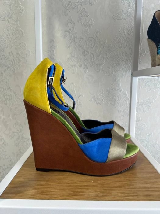 Femme Roberto Cavalli Talons Multicolore Suède 40