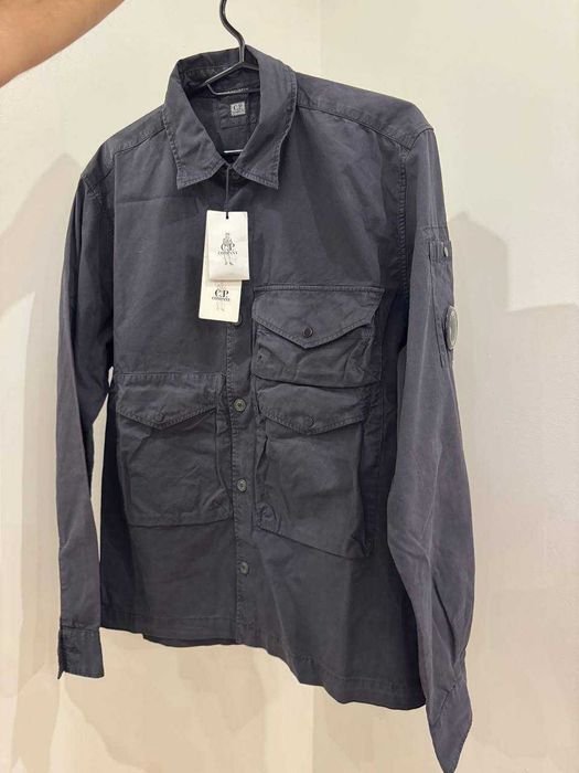 Herren C.P. Company Overshirt Marineblau 38