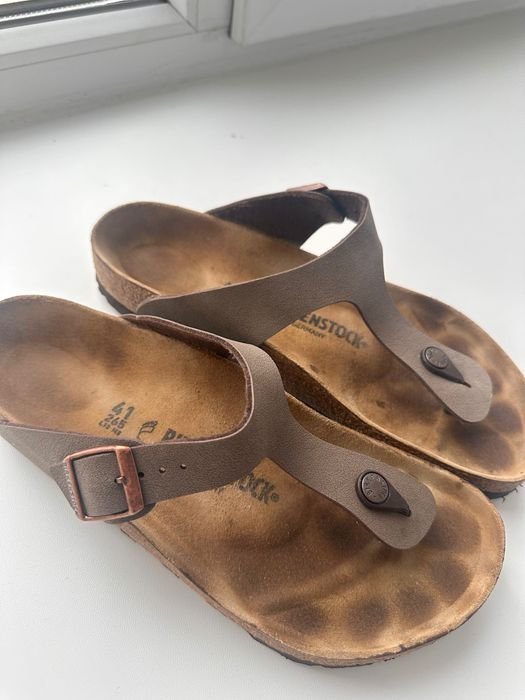 Damen Birkenstock Absatzschuhe Braun Leder 41