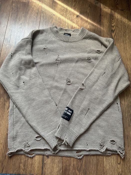 Men COMME des FUCKDOWN Sweater Beige 38