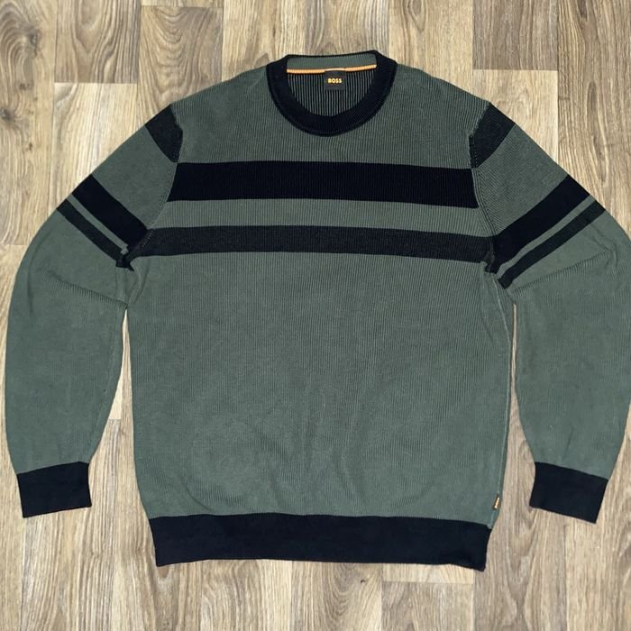 Мужской Hugo Boss Свитер Зелёный 40