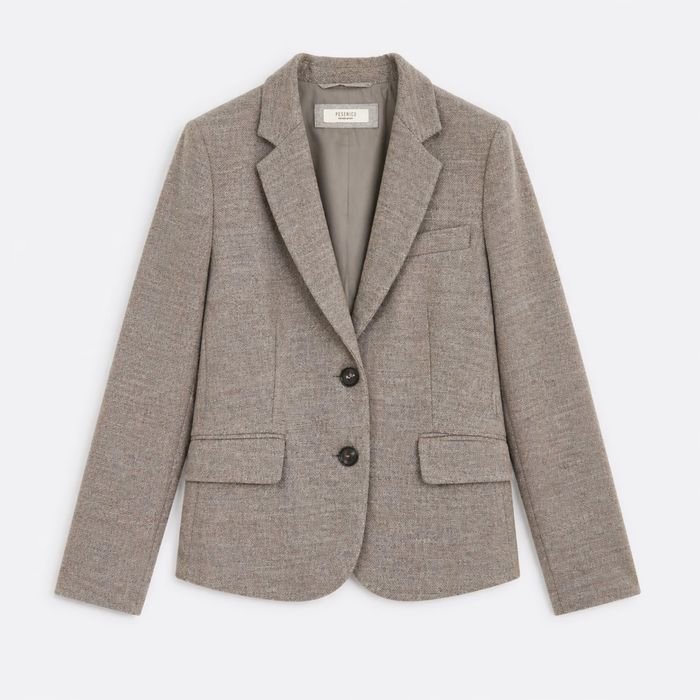 Femme Peserico Blazer Gris Laine 34