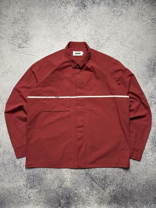 Homme Palace Skateboards Chemise Rouge Coton 40