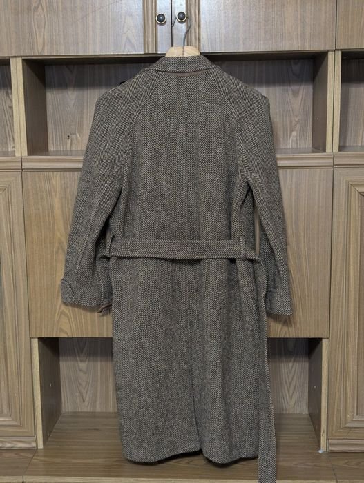 Women Ralph Lauren Coat Brown Tweed 38