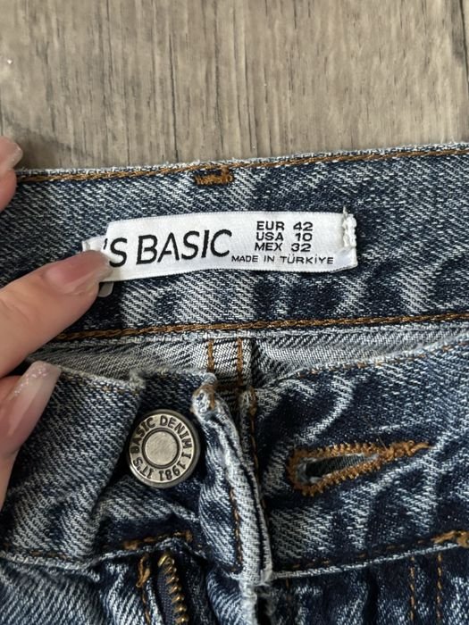 Женские Джинсы Прямые Синие 42