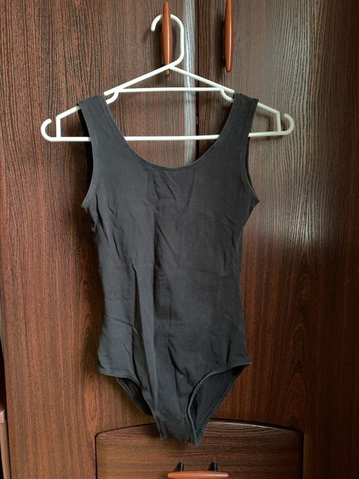 Damen Body Schwarz Baumwolle 34