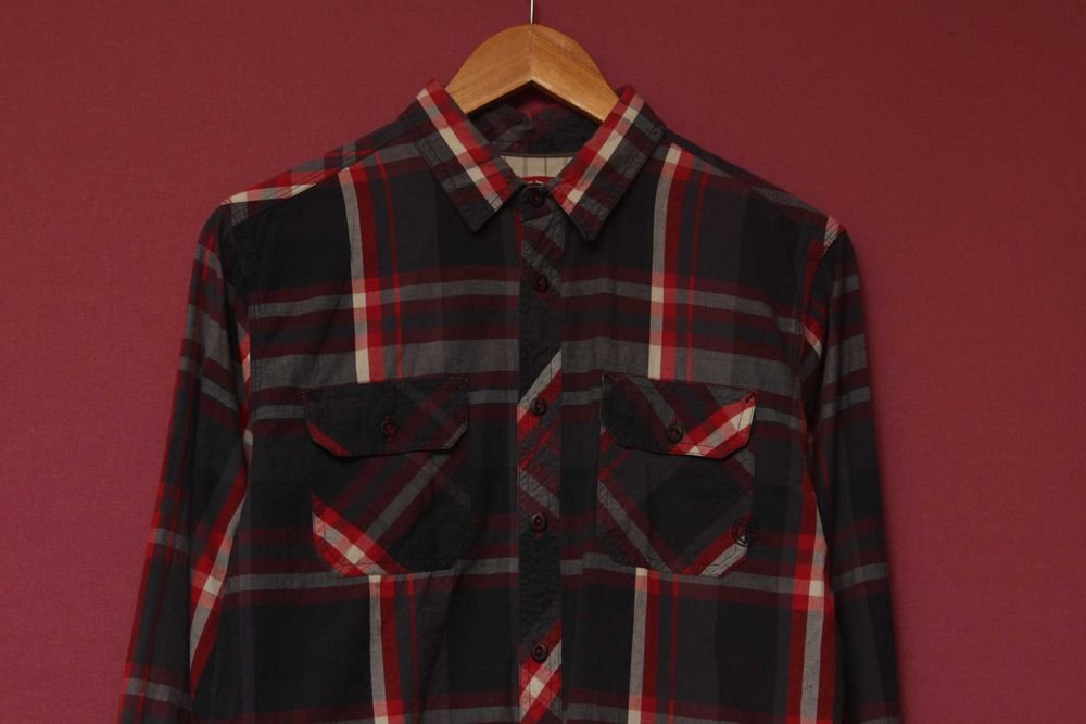 Herren Element Hemd Mehrfarbig Baumwolle 36