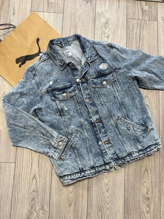 Herren Jeansjacke Blau 40