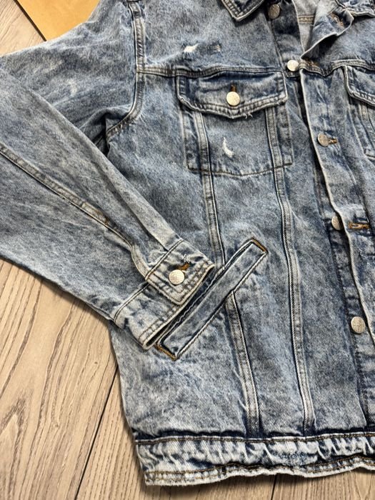 Herren Jeansjacke Blau 40