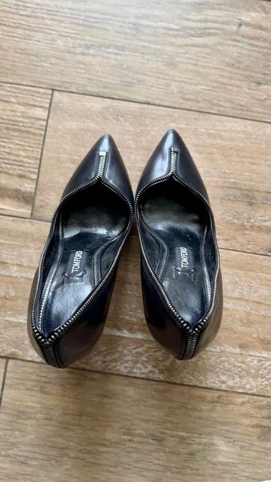 Men Tom Ford Heels Black Leather 38