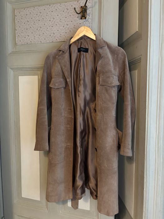 Femme Max Mara Trench Brun Suède 36