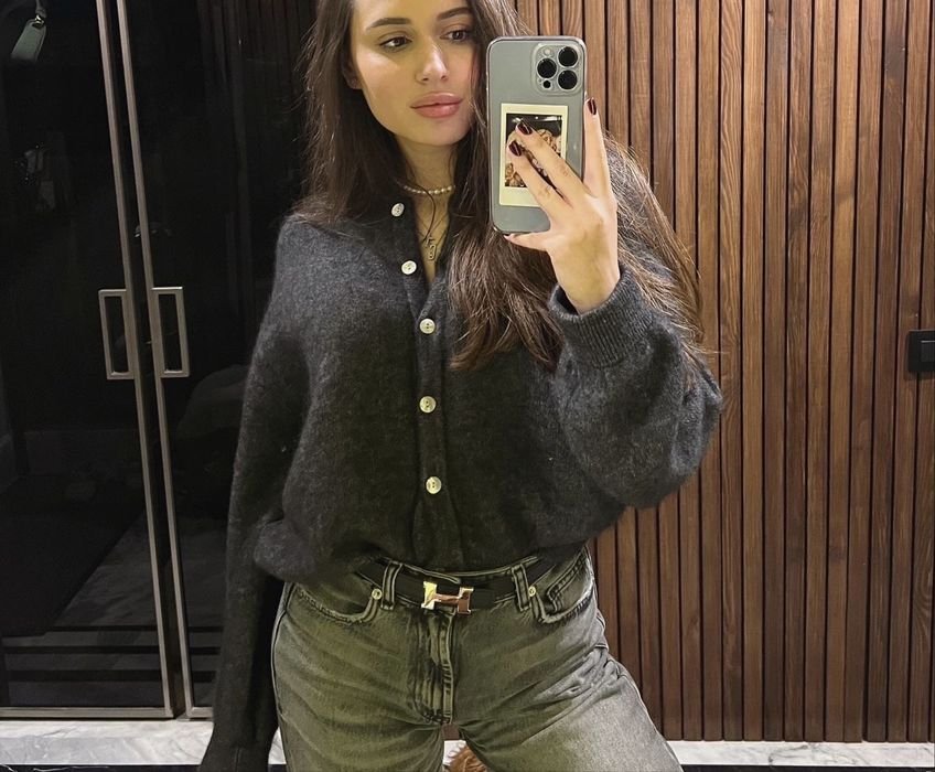 Femme American Vintage Pull Gris 36