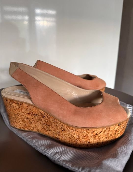 Femme Max Mara Talons Marron Suède 36