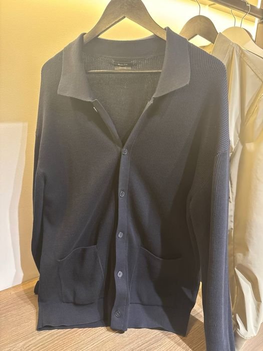 Мужской Massimo Dutti Кардиган Синий 40