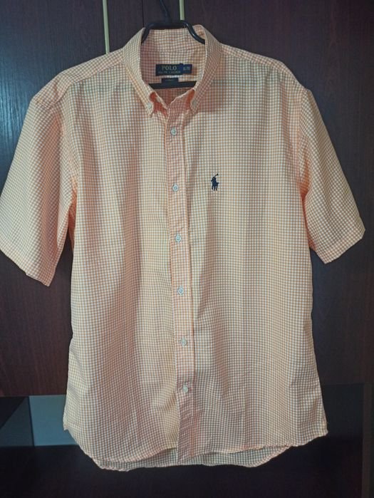Men Ralph Lauren Shirt Orange Cotton 42