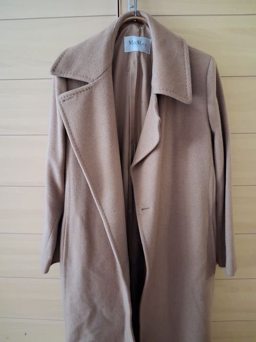 Femme Max Mara Manteau Beige Laine de Chameau