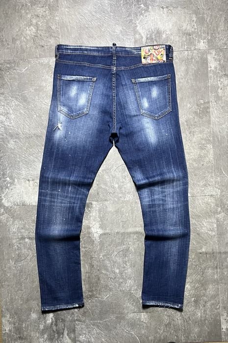 Men Dsquared2 Jeans Navy Denim 36-38