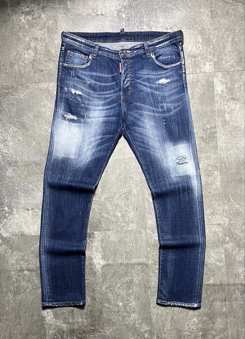 Men Dsquared2 Jeans Navy Denim 36-38