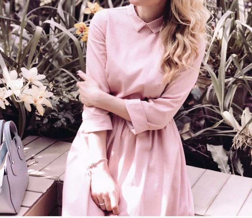 Женская Сукня Розовая Бавовна 36