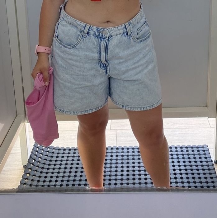 Damen Sinsay Shorts Marineblau 40