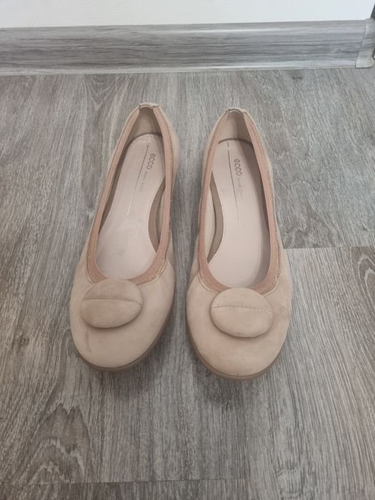 Женские Ecco Туфли Бежевый Кожа 42