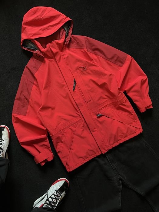 Men Salewa Jacket Red Gore-Tex 40