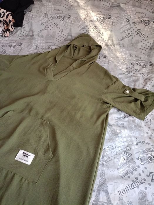 Women Dress Khaki Knit One size