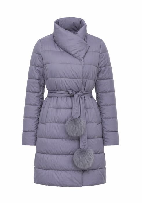 Women Coat Grey Fabric 40