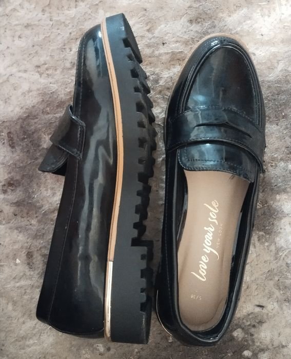 Женские Туфли Чёрные 38