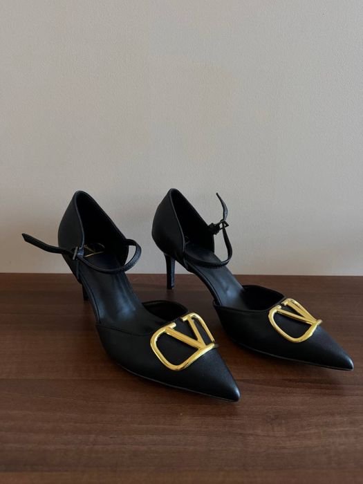 Женские Туфли Чёрные Кожа 37