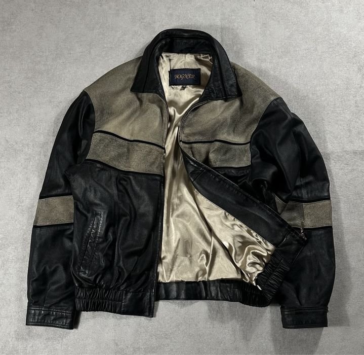 Uomo Bogner Giacca Multicolore Pelle 38