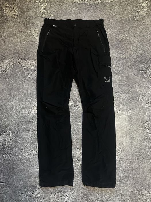 Men Salewa Trousers Black Durastretch 34