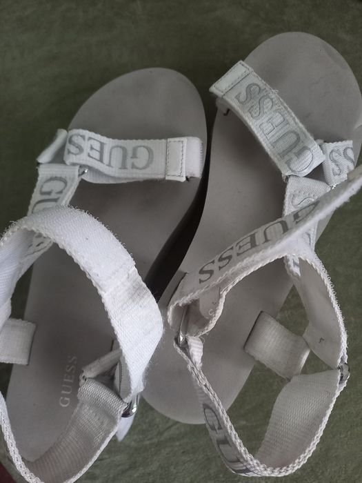 Femme Guess Talons Blanc Textile 37