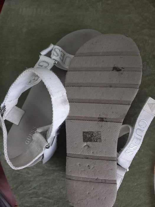 Femme Guess Talons Blanc Textile 37