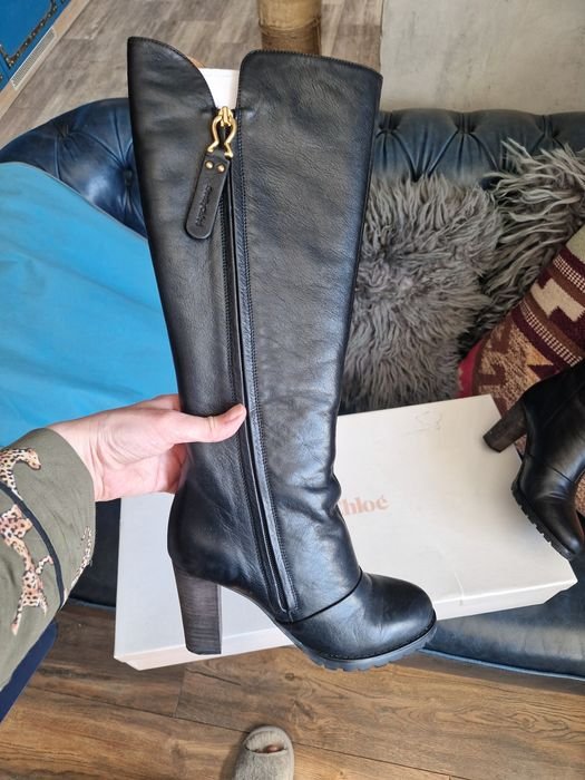 Women See by Chloe Boots Black Leather 38