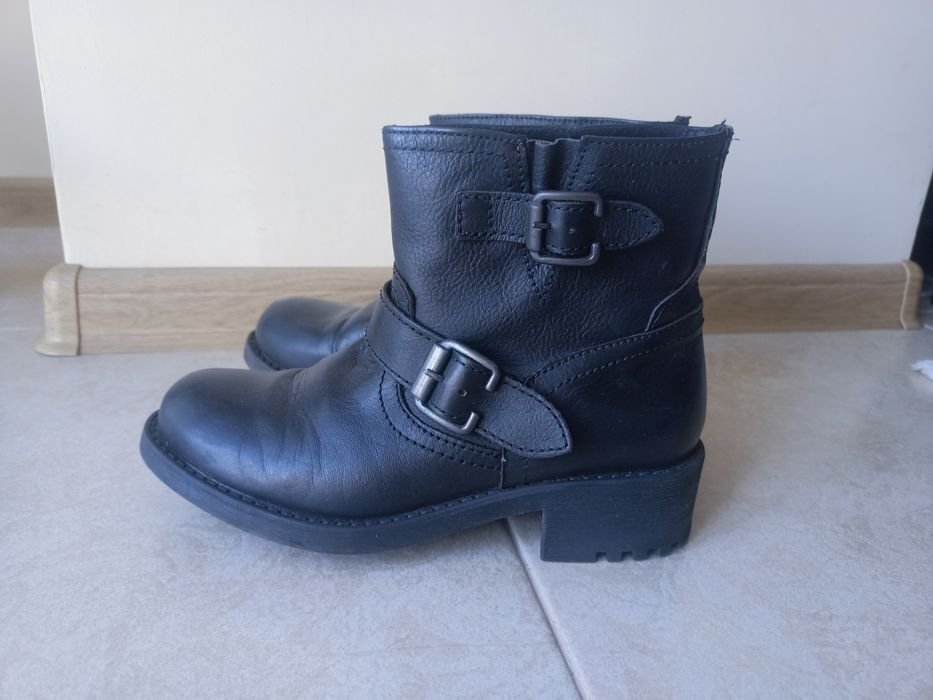 Femme Bottes Noires Cuir 36