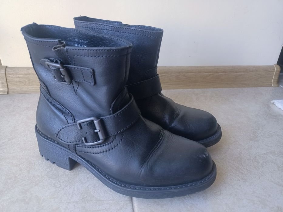 Femme Bottes Noires Cuir 36