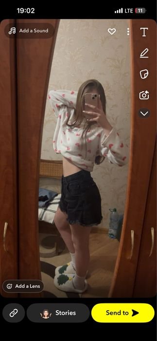Femme Shorts en Jean Noir Autre