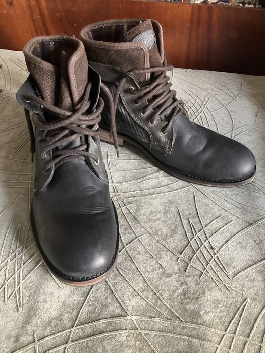 Uomo Stivali Marrone Pelle 44