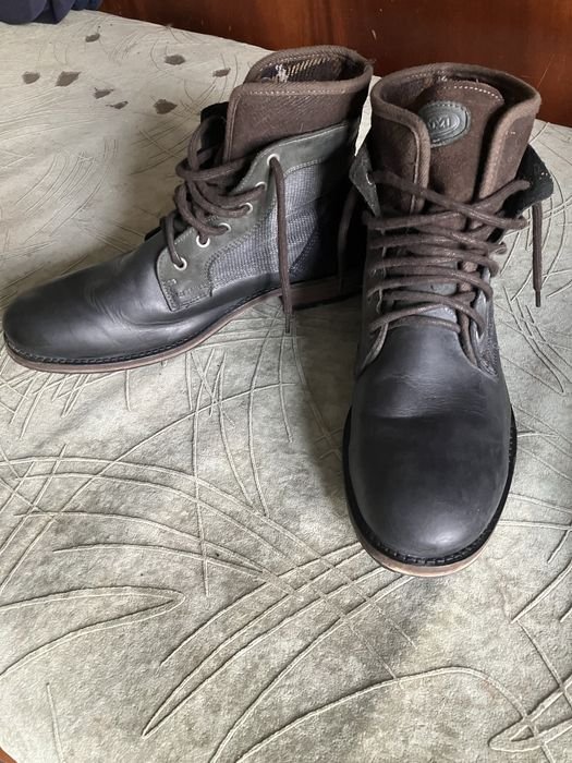 Uomo Stivali Marrone Pelle 44