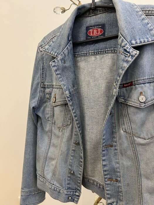 Donna Giacca di Jeans Blu Navy 36