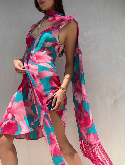 Женский Celine Paris Платье Шелк XS-S