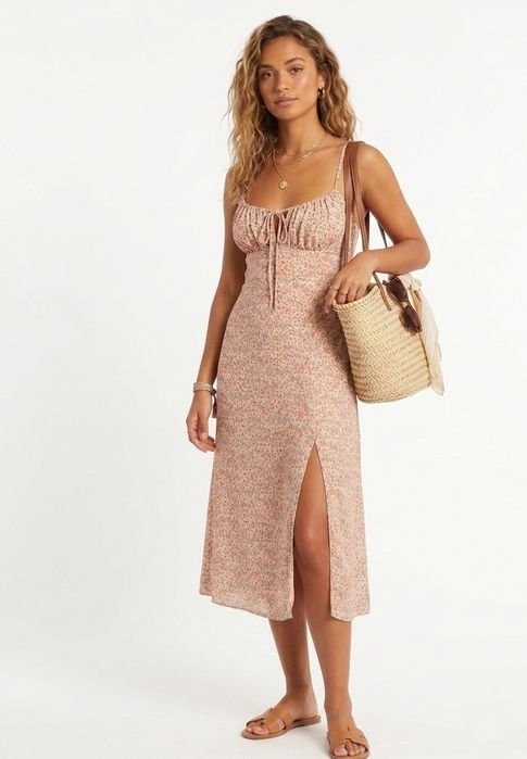 Femme Robe Beige Chiffon 42