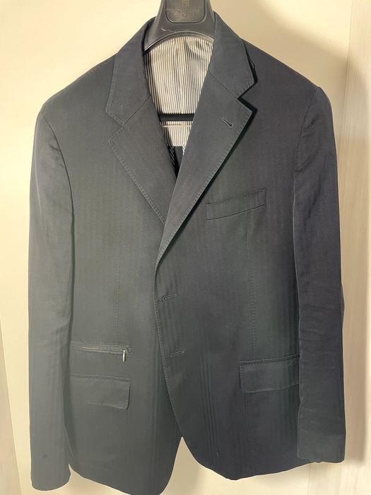 Women Corneliani Blazer Navy Knit 46