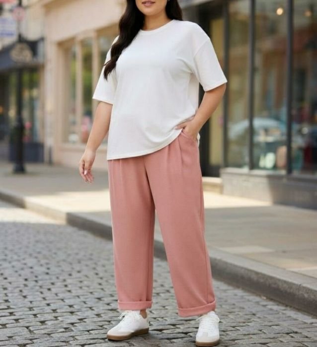 Женские Брюки Розовые Один размер