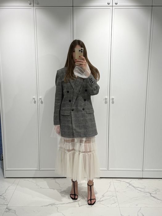 Damen Isabel Marant Blazer Karomuster Wolle S-M